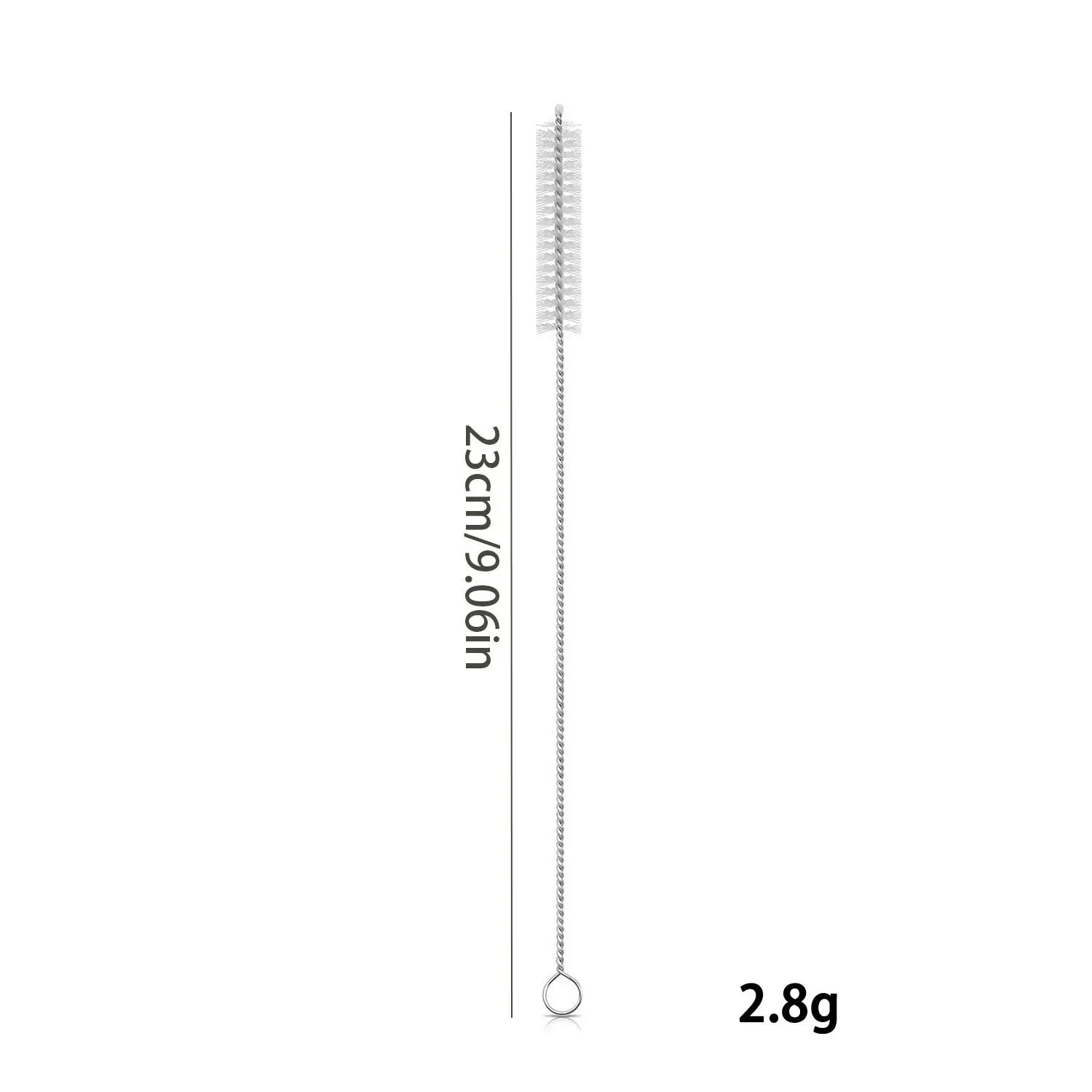 30 cm langer, silberfarbener, wiederverwendbarer Strohhalm aus Edelstahl, ideal für gesundes Trinken, Cocktails und Smoothies. – Detail 10