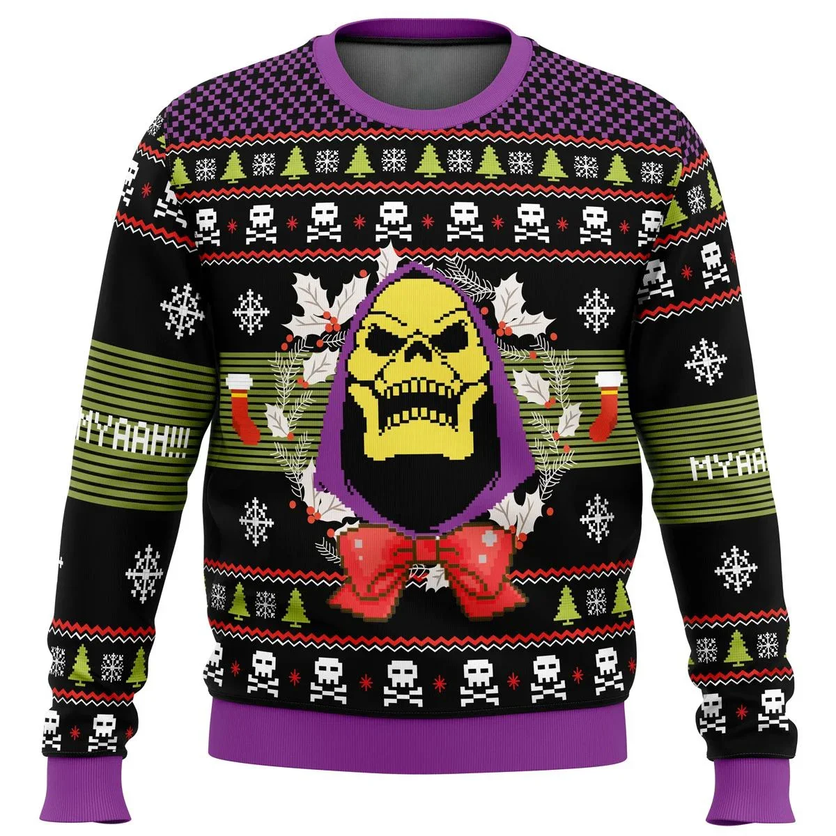 HEYYEYA HE-MAN Ugly Christmas Sweater Gift Santa Claus Pullover Men 3D Sweatshirt And Top Autumn And Winter Clothi