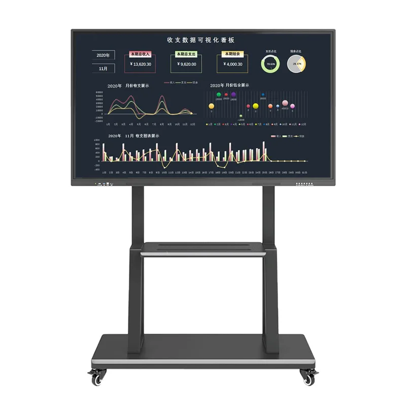 100-Inch Multimedia Touch Screen Electronic Whiteboard Teaching Conference Flat-Panel Smart Interactive Display Accessory