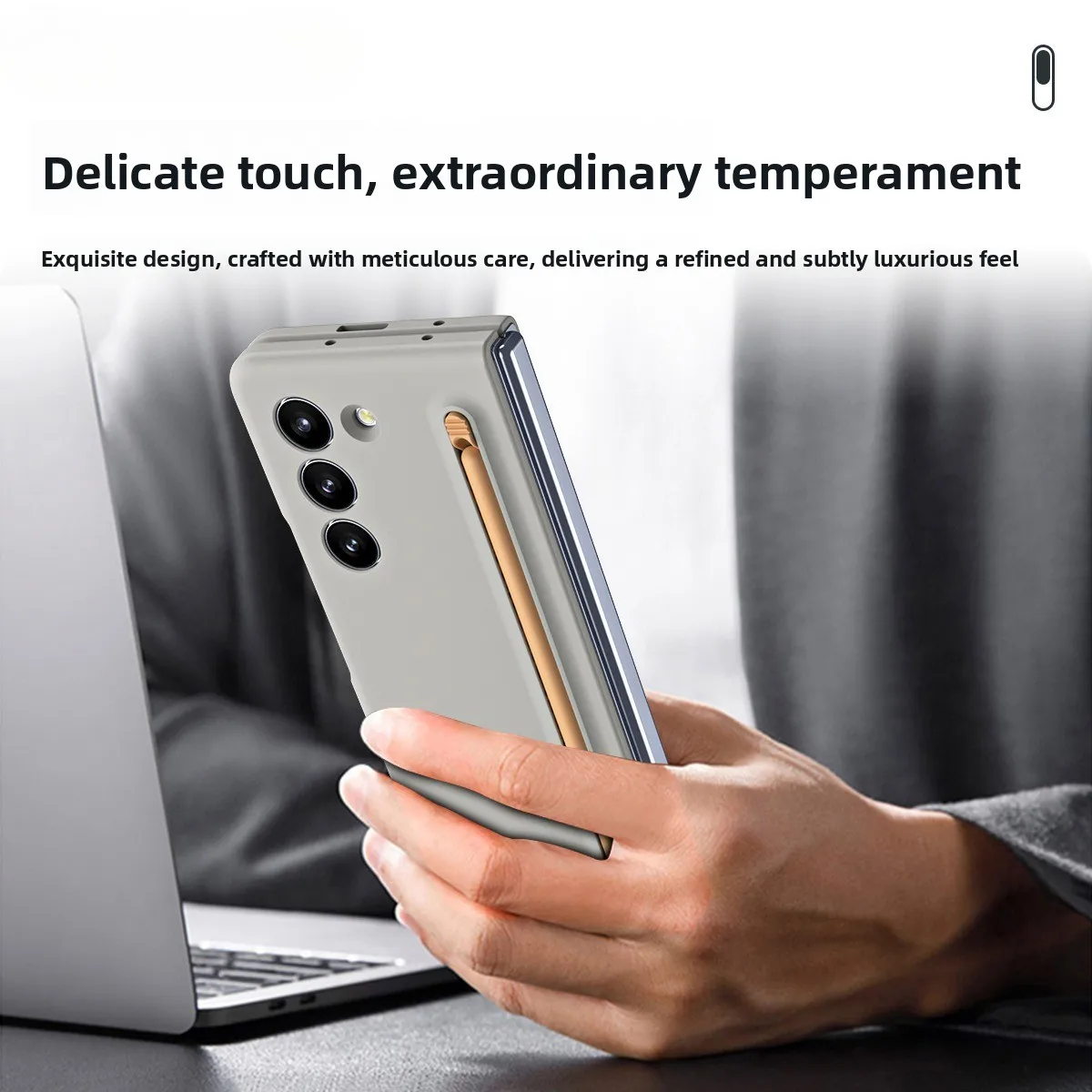 

All-inclusive Anti-drop Phone Case for Samsung Galaxy Z Fold Se W25 Fold 6 5 4 with Film Pen Automatic Pop-up Pen Back Cover