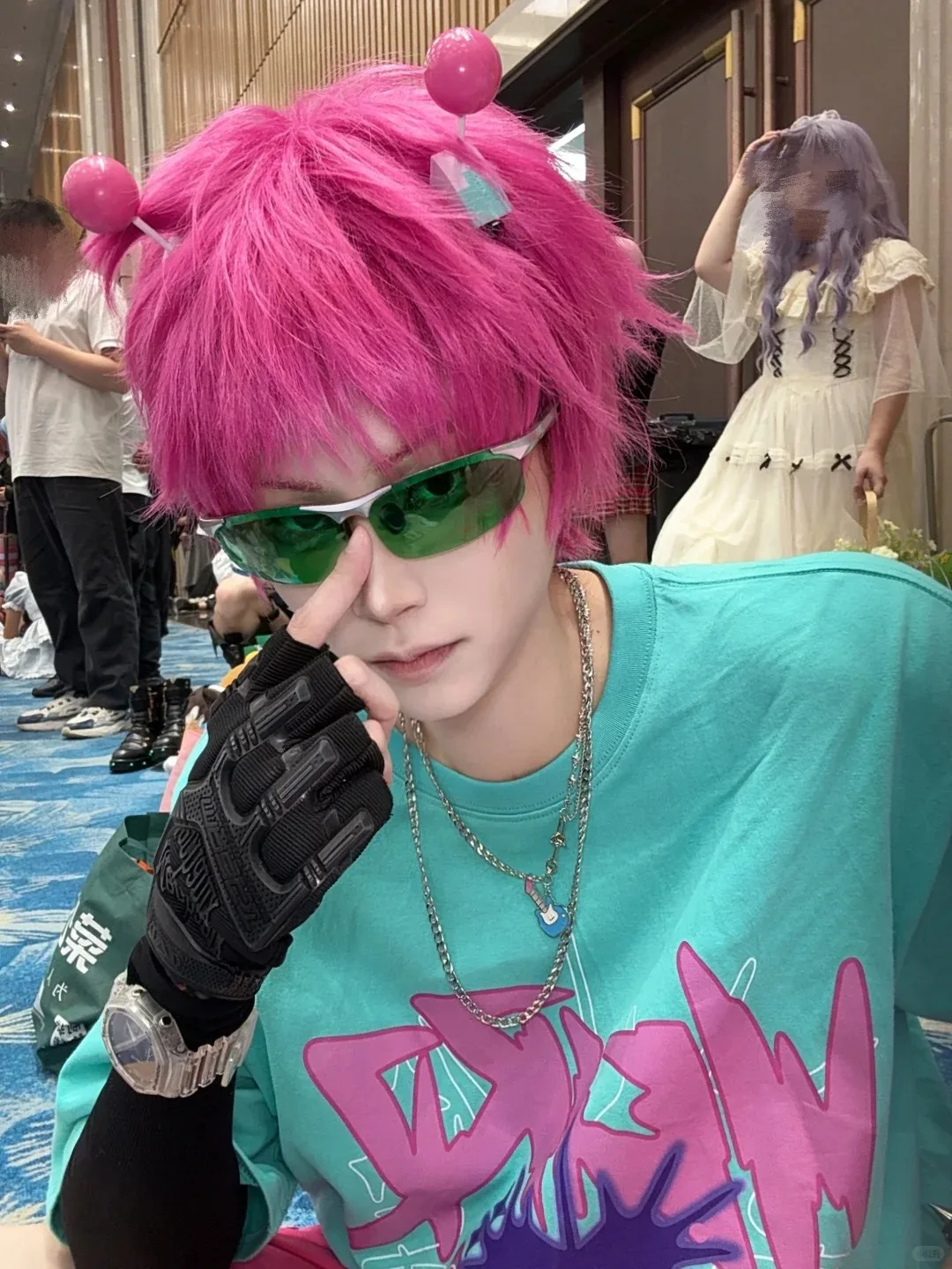 Saiki Kusuo Kopfbedeckung, Haarnadeln, Haarspangen, Cosplay, Anime, The Disastrous Life of PSI, Saiki K. Kusuo, Cosplay-Requisiten, Zubehör – Detail 3