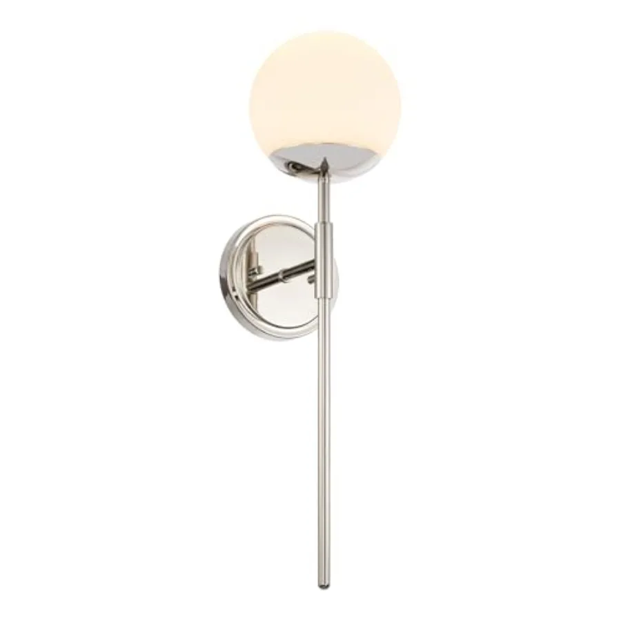 

Globe Wall Sconces Modern Sconces Wall Lighting Vanity Light Fixtures with Globe Opal Glass Wall lamp for Bathroom Bedroom Livi