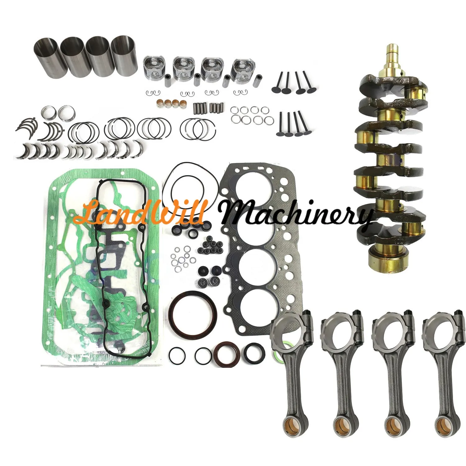 1DZ-2 Overhaul Rebuild Kit Coonecting Rod Crankshaft Fits Forklift 42-7FD 8FD