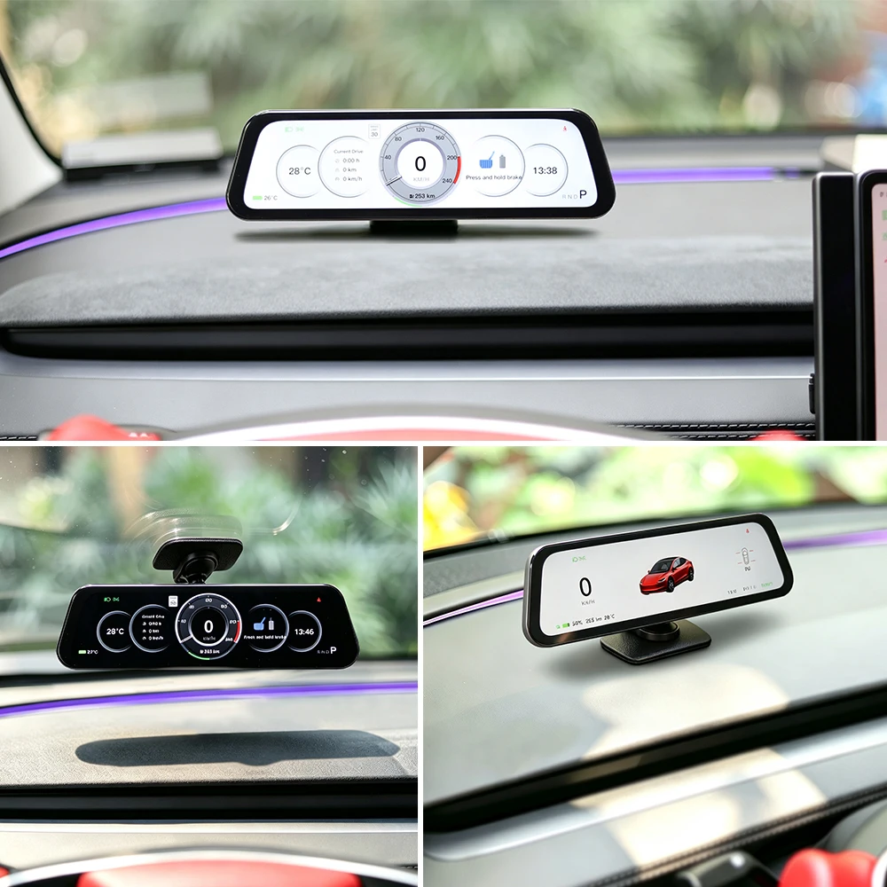 Für Tesla New Gen 2 9,6 Zoll Instrumentenanzeige Modell Y 3 YL Totwinkel-Warnung OTA-Update Neues Modell 3 Neues Y Juniper Armaturenbrett – Detail 3