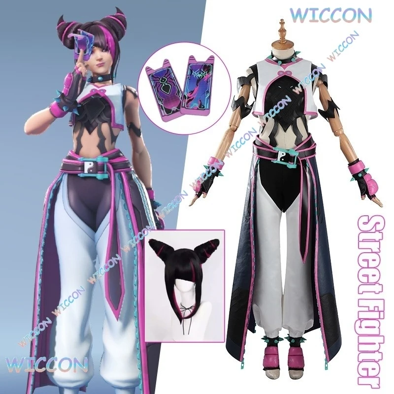 MAG@Game SF6 Han Juri Cosplay Kiriko Cosplay Costume Sexy Suit Street Fighter Game 6 Women Halloween Carnival Roleplay Clothing - view 3