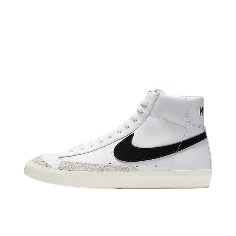 

Nike Classic Blazer Mid '77 VNTG White Black Men's Skateboarding Shoes Fashion Outdoor Board Sneakers BQ6806-100