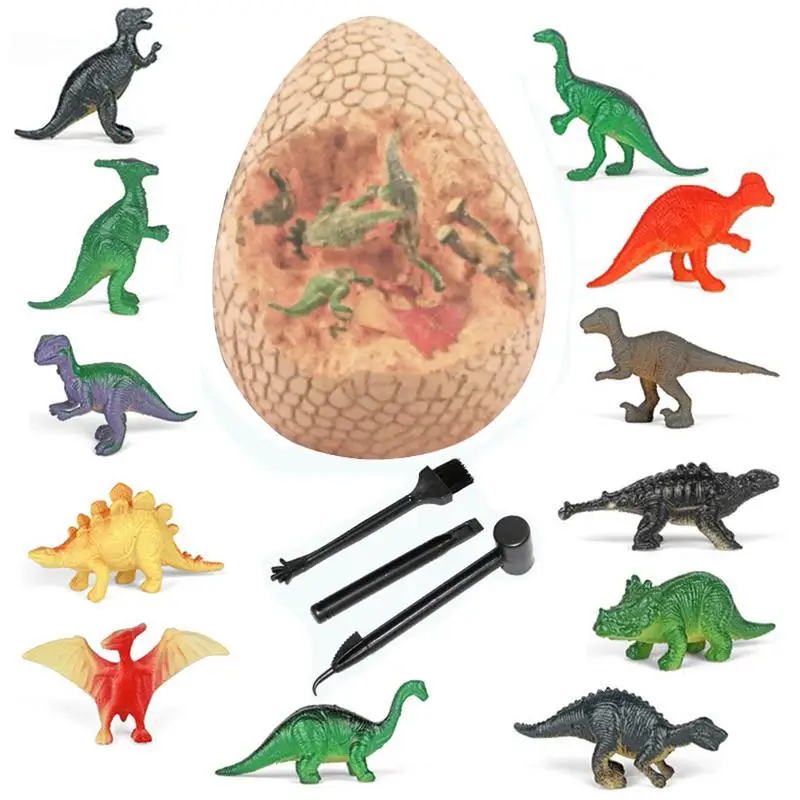 Dinosaur Eggs Easter Egg Dinosaur Toys For Kids Easter Eggs Archaeology Science STEM Gifts For Boys Girls Dino Eggs Excavation