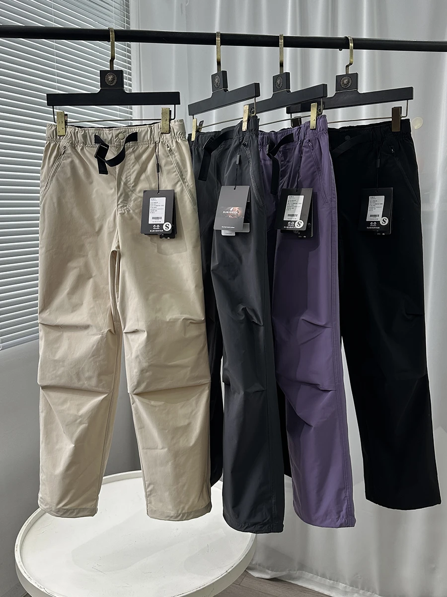 

Уличные водонепроницаемые мужские и женские повседневные брюки для пар, тонкие брюки для десантника, брюки для отдыха, тканый пояс, синий рабочая одежда