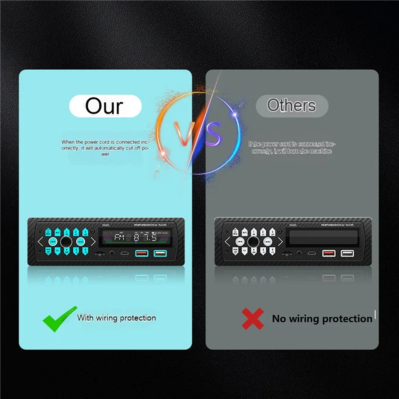 

Car MP3 Player Smart Bluetooth Hands-Free USB Card Lossless Sound Quality Car Amplifier Radio