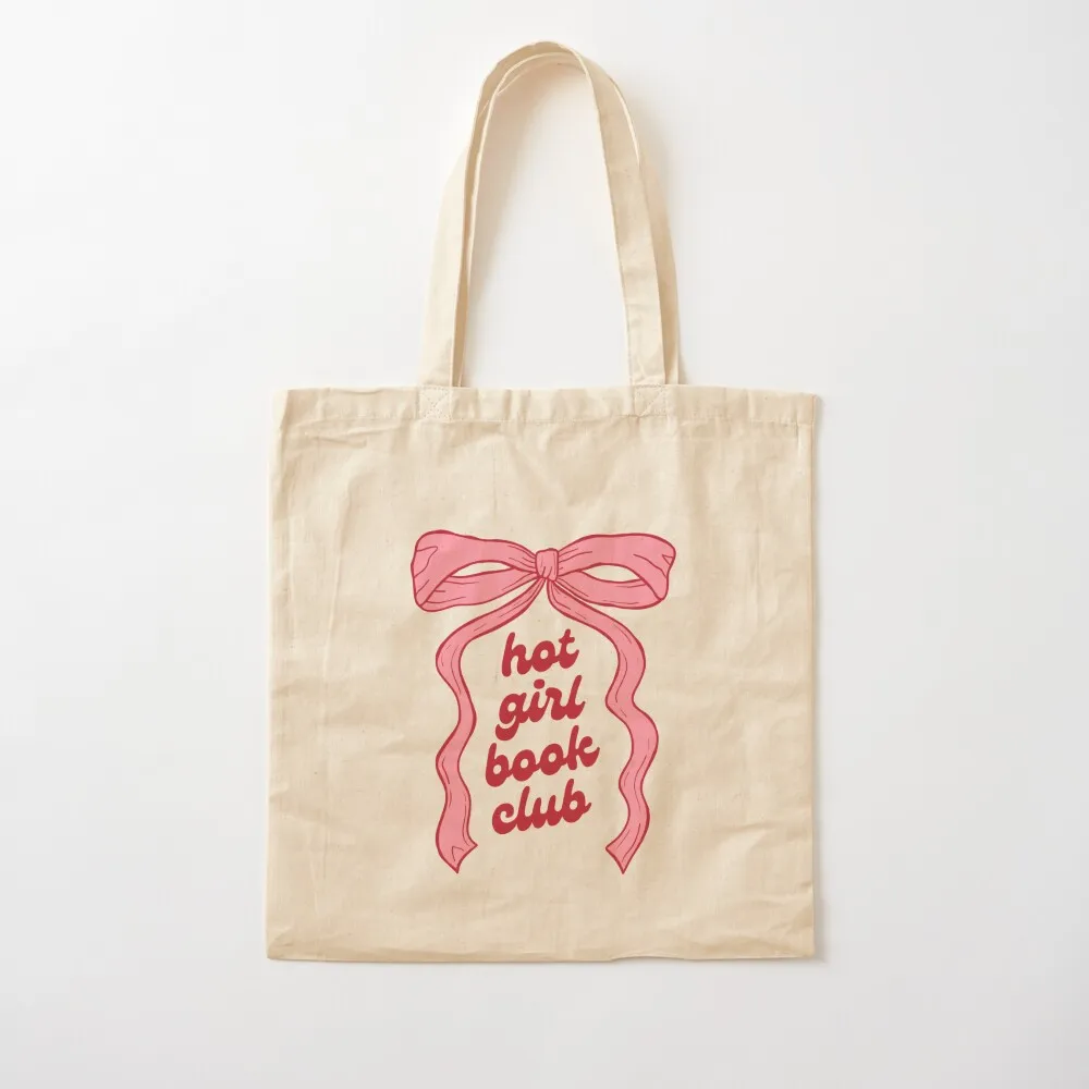 hot girl book club bow design Tote Bag custom tote bag tote bag shopper bags for women