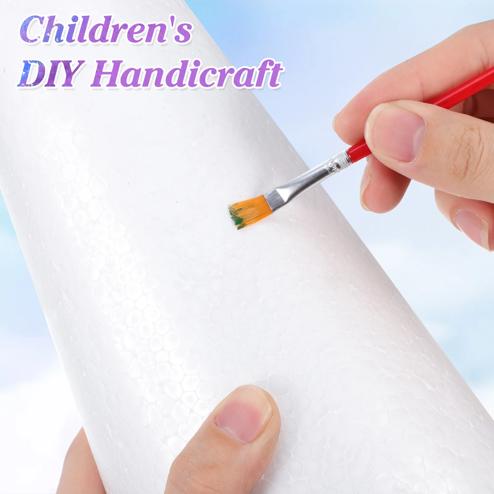 2 قطعة المخاريط رغوة 38X13.5 سنتيمتر Diy بها بنفسك شجرة عيد الميلاد الديكور النحت مشروع فني شجرة رغوة بيضاء الحرفية