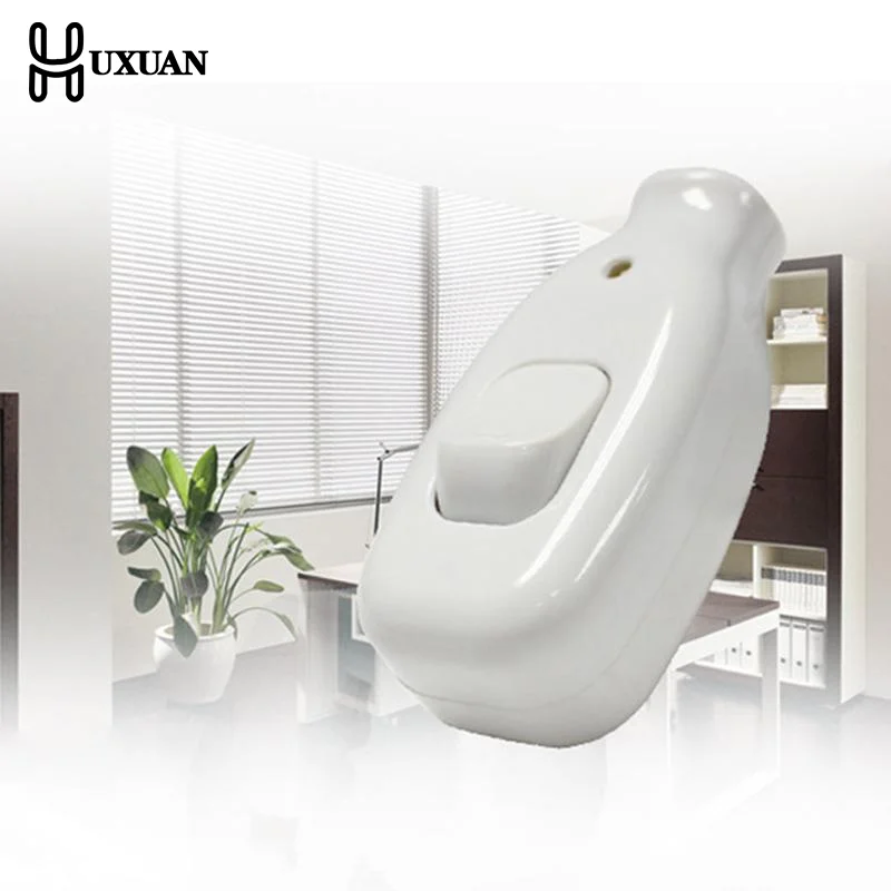 Inline Cord Switch For Light White ON OFF Button Suitable For Home Desk Lamp Easy Fit Reliable Control