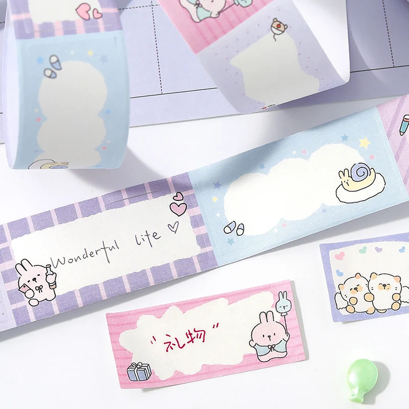 8팩/LOT 마루코 어드벤처 시리즈 귀엽고 사랑스러운 복고풍 장식 종이 마스킹 와시 테이프
