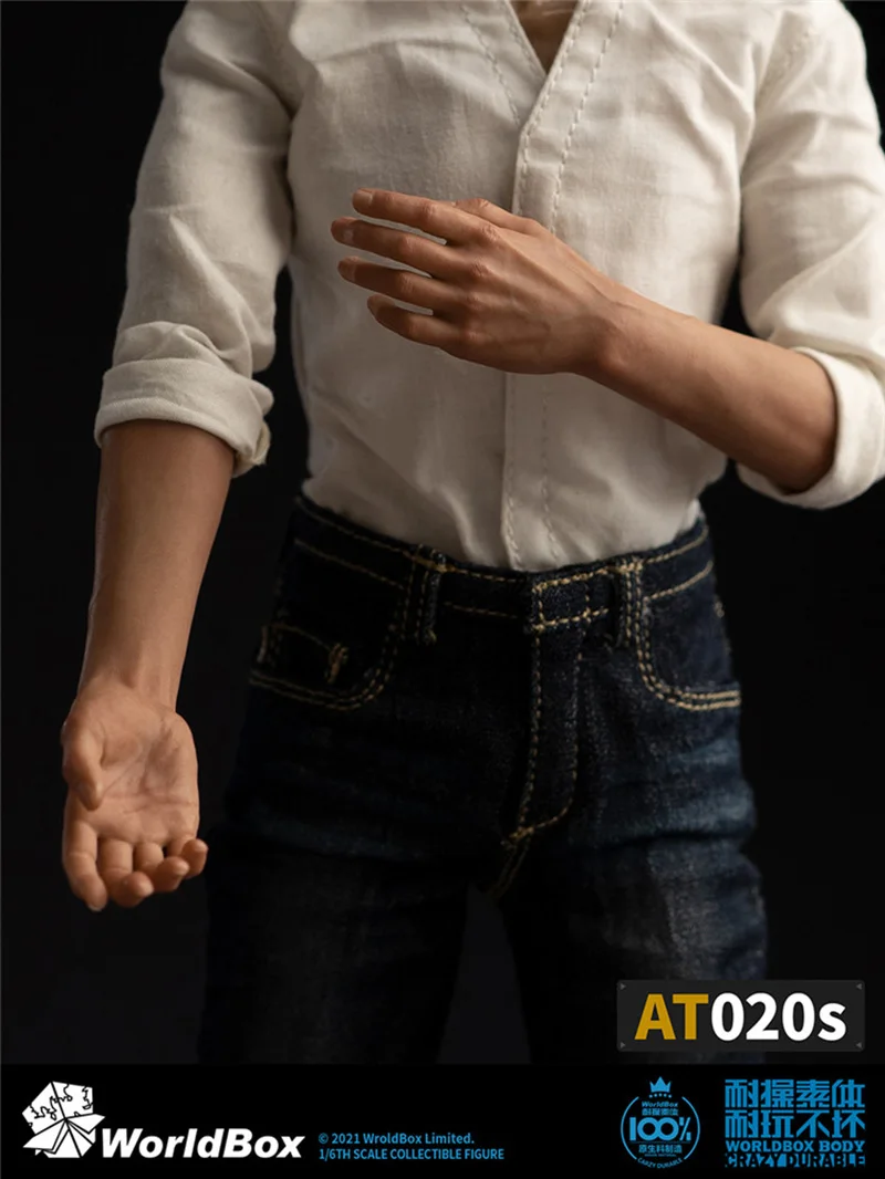 

1/6 Worldbox AT020S Male Static One-piece Arm Body AT020C Arms Accessories 12'' Soldier Super Flexible Action Figure In Stock