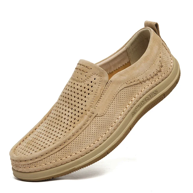 

Luxury Men Loafers Summer Breathable Soft Soled Leather Shoes Dress Office Shoes for Men Slip on Driving Casual Sneakers Zapatos