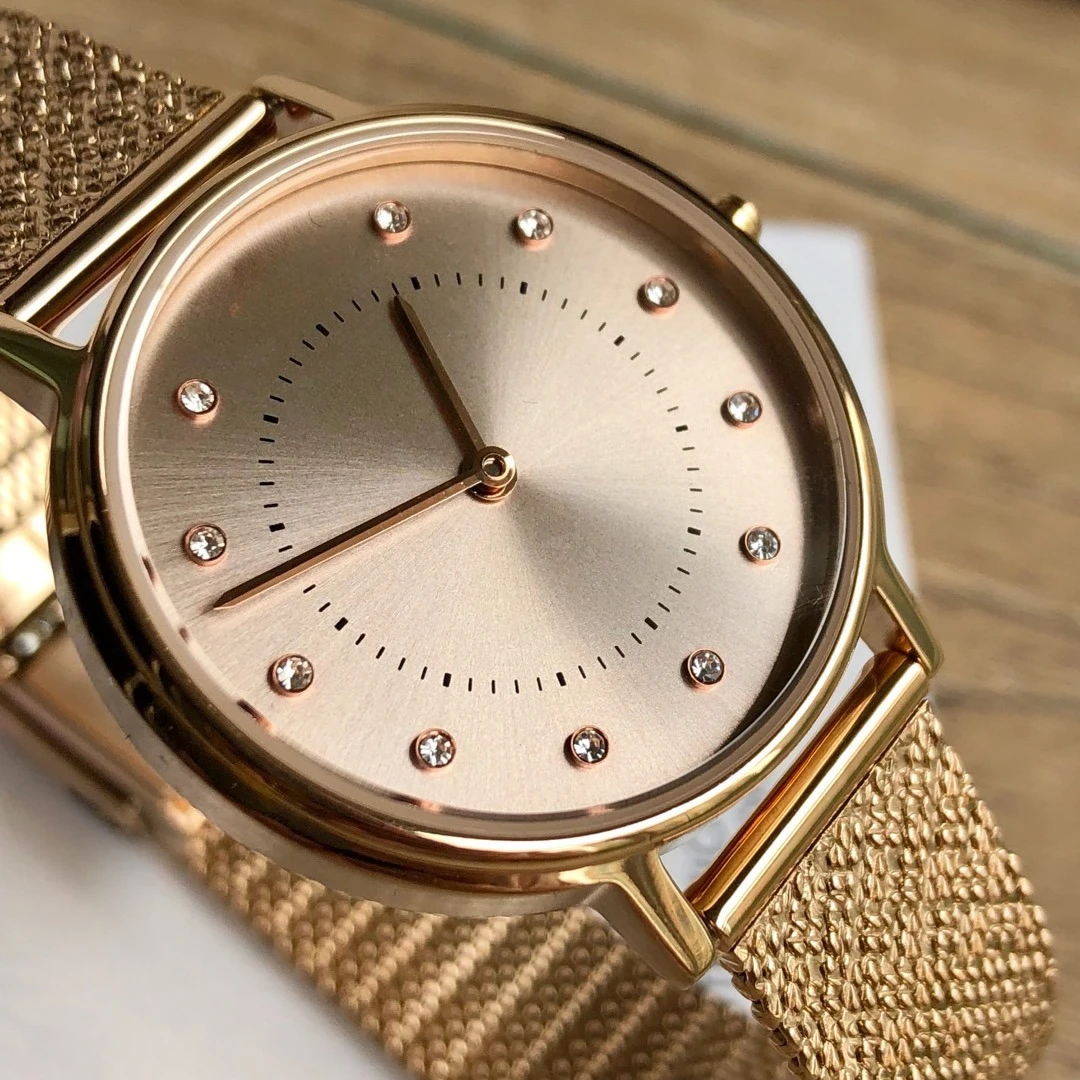 New Rhinestone Women Quartz Wristwatches Bracelet Luxury Brand Waterproof Ladies Rose Gold Clock Steel Strap Femme Watches
