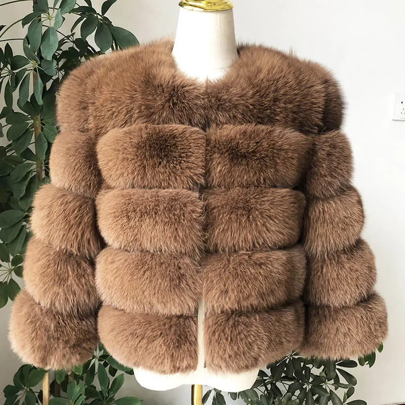 

Hot Sale Winter New True Fox Fur Grass Coat Fashionable and High end Young Coat for Women