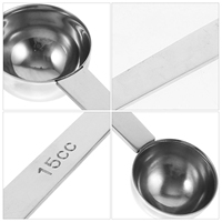 Measuring Stainless Steel Coffee Scoop Mini Teaspoons Scale Double Head Canister DryIngredients Liquid
