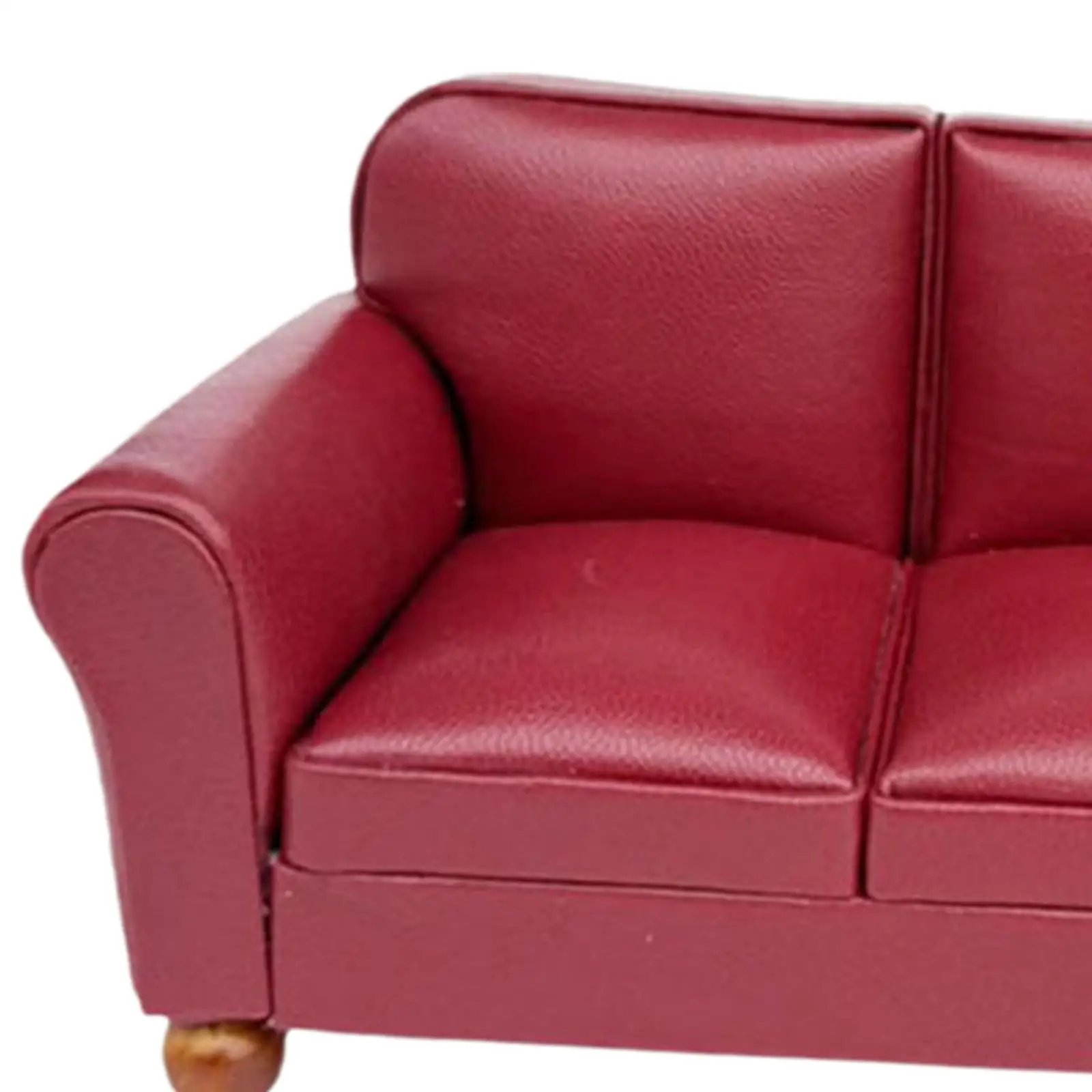 Fournitures de paysages de canapé de maison de poupée 1:12, meubles pour décor de salon et de chambre à coucher