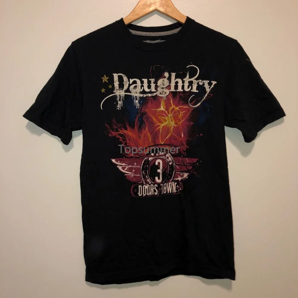 

2013 Daughtry & 3 Doors Down T-Shirt Rock Music Concert Tour Black MENS Small