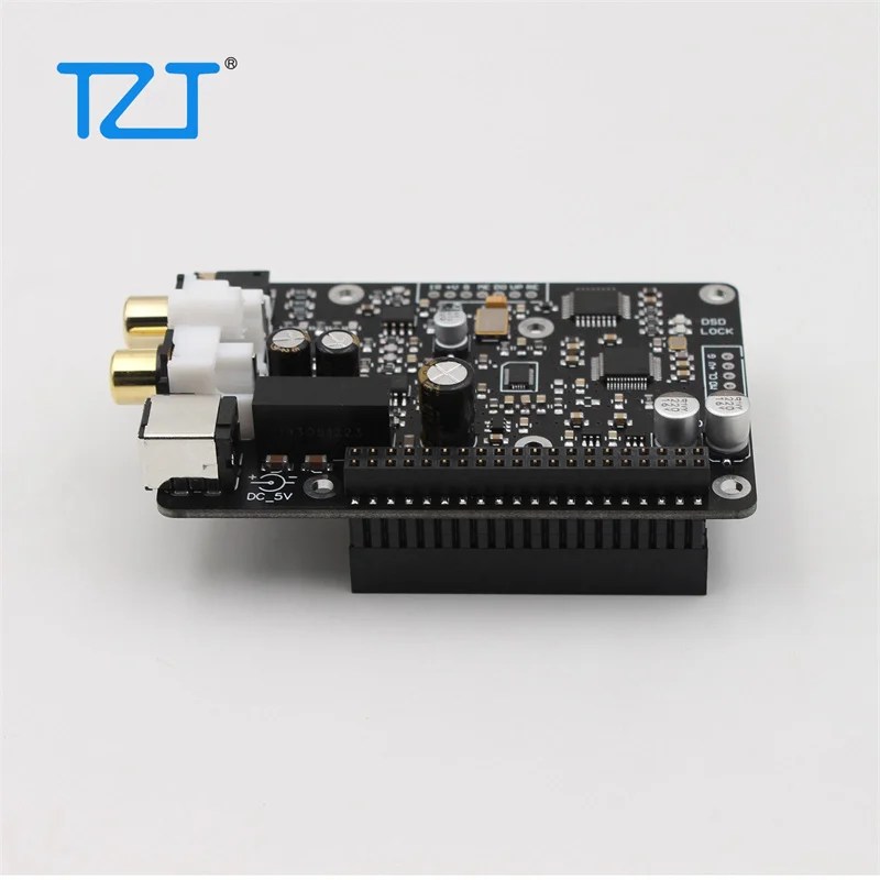 TZT Ustars Audio R38h DAC Board Decoder With OLED Remote Control Kit IIS 768KHz DSD512 For Raspberry Pi