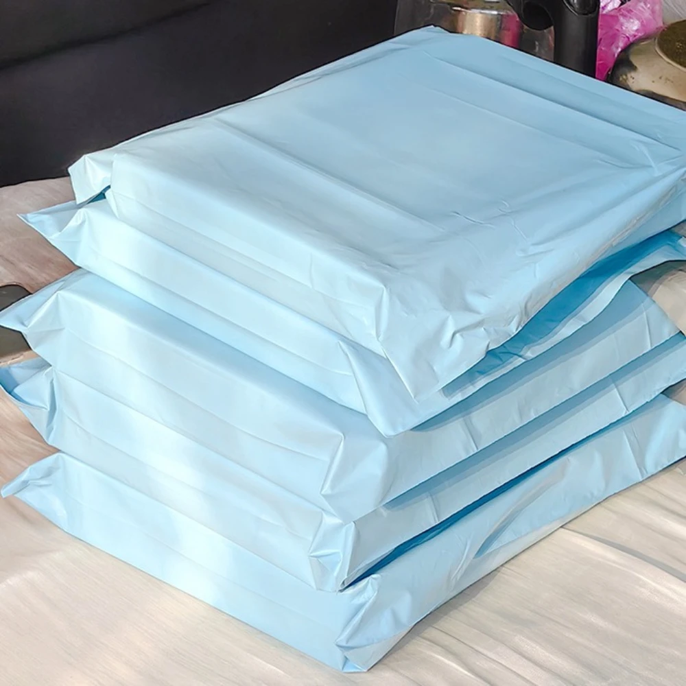 29 High-Quality Cream Blue Heavy-Duty Self-Adhesive Waterproof Shipping Bags - Sealed Mail Envelopes, Suitable for Parcel Packaging, Wet/Dry Transport, Gifts, Office and Postal Use (No Tape Required)