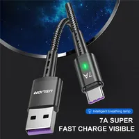 7A Fast USB Cable Type C Cable Fast Charging Data Cord Wire For MacBook Xiaomi Samsung USB to Type C Cable For Huawei