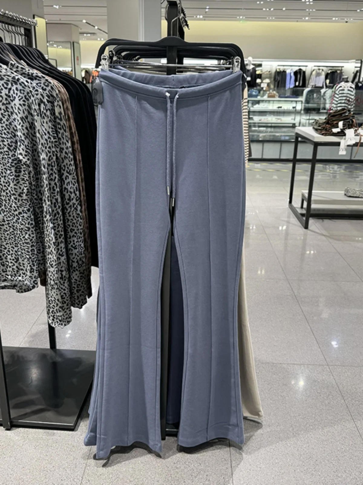 

Fashionable Women's Double-sided Fabric Casual Decorative Stitching Pants Autumn Winter New Arrival Wide Leg Pants