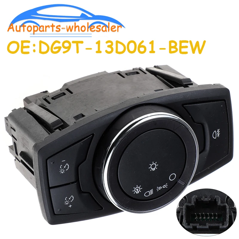 Interruptor de Control de Luces Antiniebla para Automóvil DG9T-13D061-BEW DG9T13D061BEW DG9Z-13D061-BEW para Ford Mustang 2015-2018
