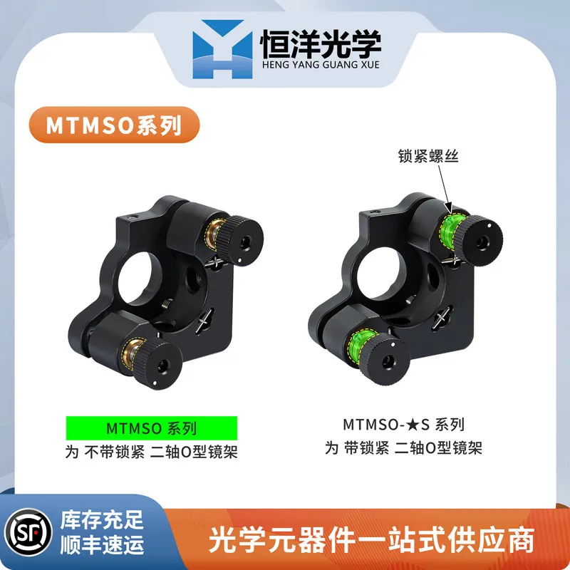 Two axis adjustable pitch O-ring precision lens reflector bracket