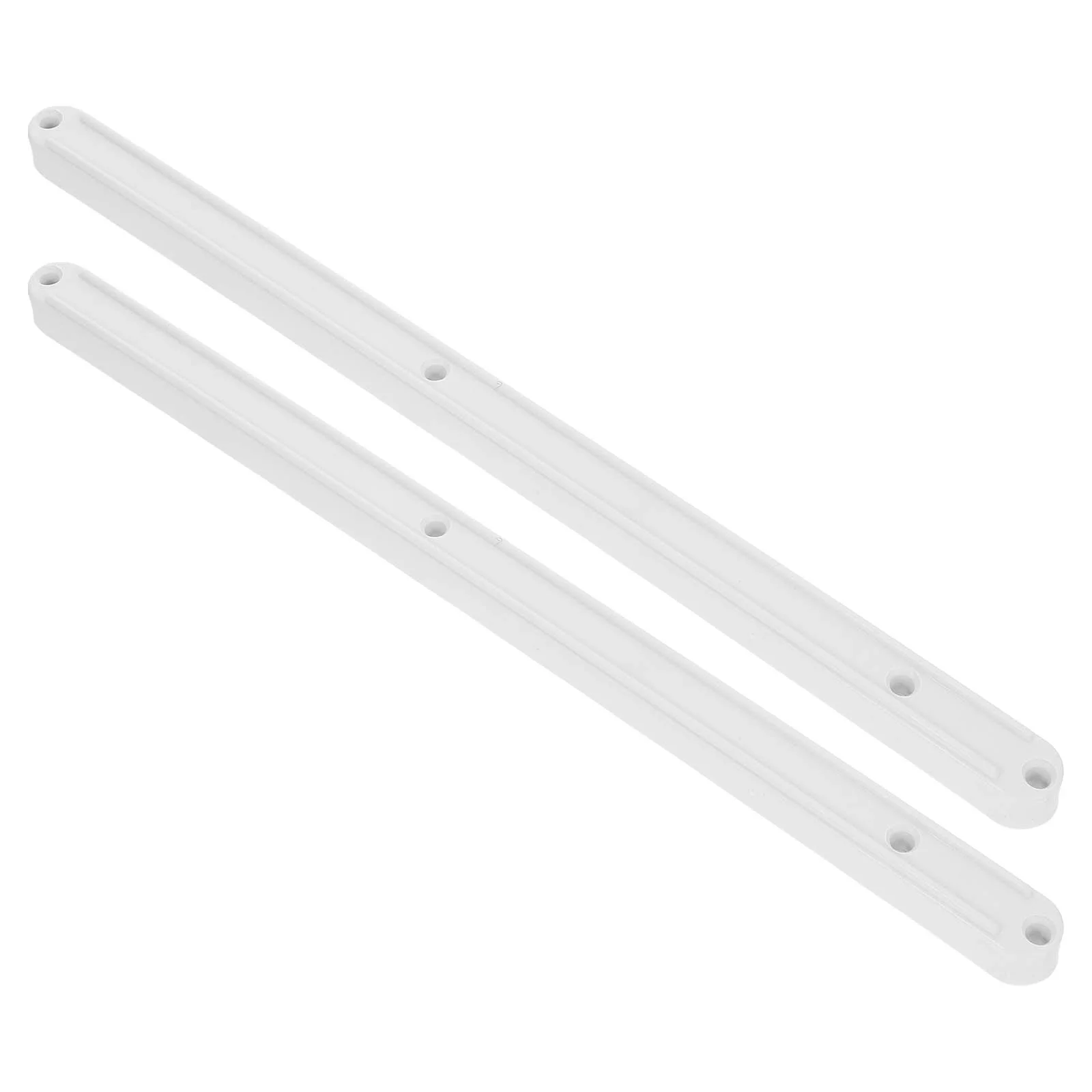 2 Pcs Sliders Plastic Drawer Rails Side Mount Slides Keyboard White 12 Inch Replacement Parts