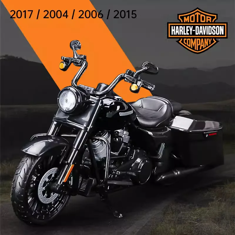 Maisto 1:12 Harley Davidson Road King Special 2017 Motorcycle Model Toy Vehicle Collection Shork-Absorber Off Road Toys Car