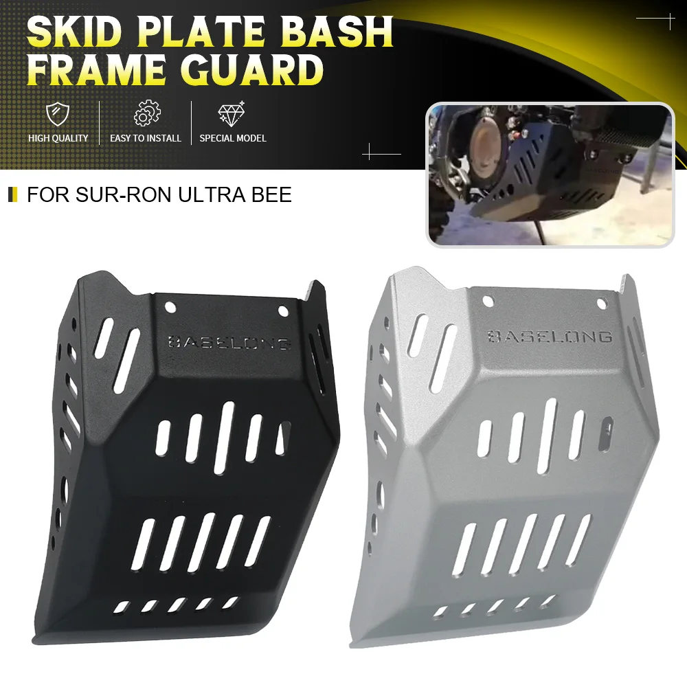 For Sur-Ron Ultra Bee Aluminum Alloy Engine Chassis Guard Shield Motorcycle Accessories Skid Plate Pan Protector Cover Fairing