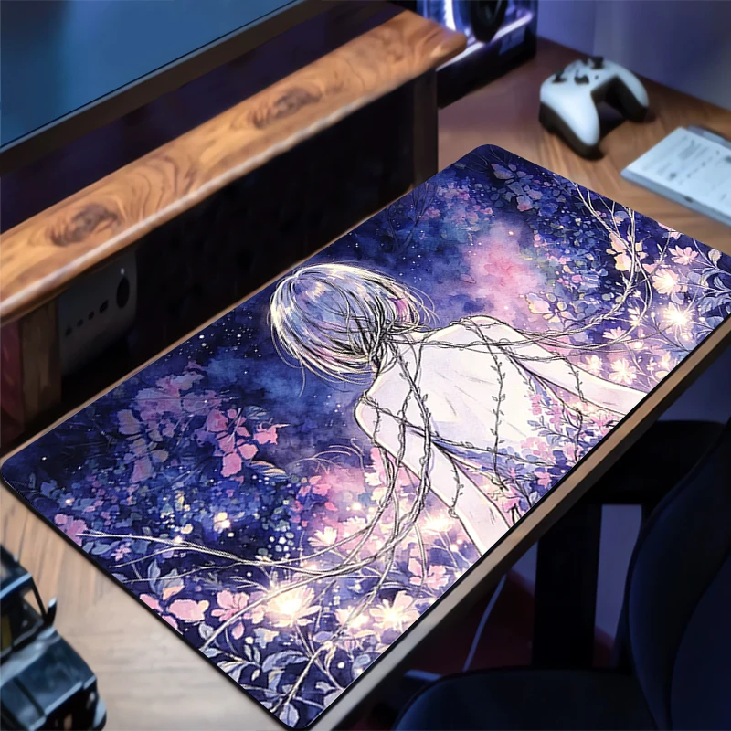 Mouse Pad oil painting texture Large Gamer XXL Keyboard Desk Mouse Mat Carpet Rubber Tapis Souris Gaming Notbook Mousepad