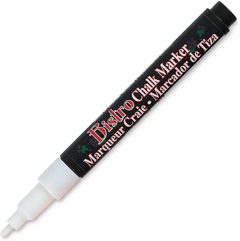 

White Window Chalk Marker, Broad Tip, Erasable, 1 Pack