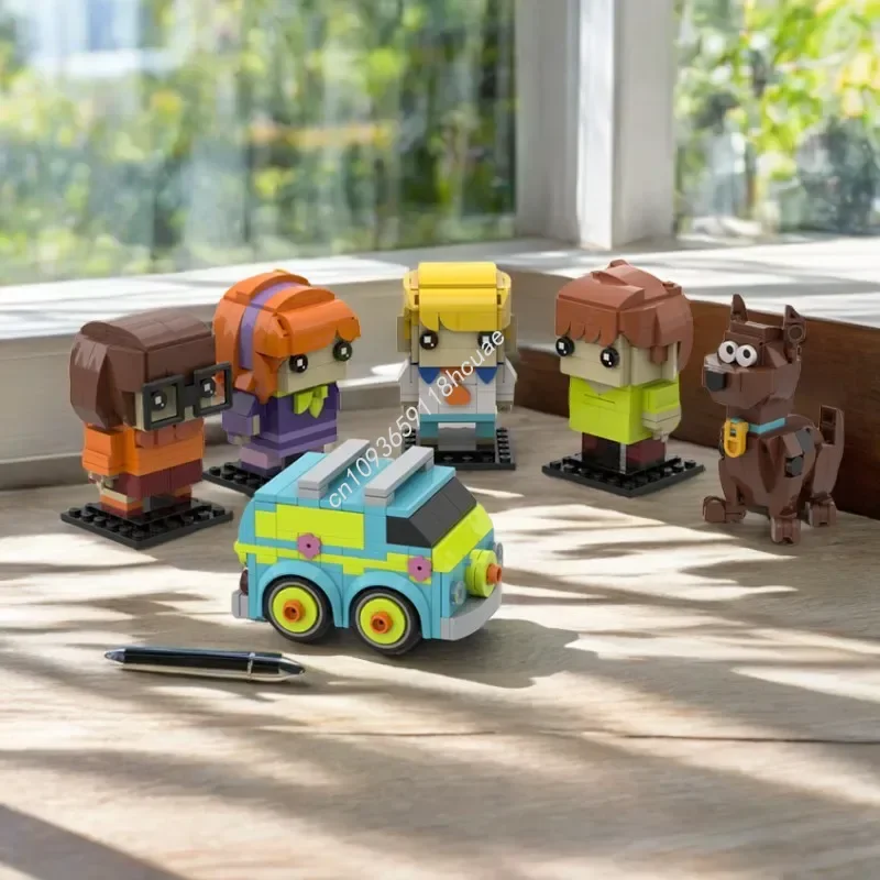 

792 шт. Коллекционная фигурка Scoobyings-Doo Brickheadz Diy Модель Moc Строительные блоки Креативные развивающие игрушки Детские рождественские подарки