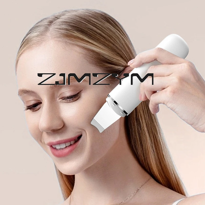 Purificador de pele impermeável ultra-sônico Máquina de limpeza facial Pá de descascar Limpador de poros faciais Máquina de elevação do purificador de pele facial