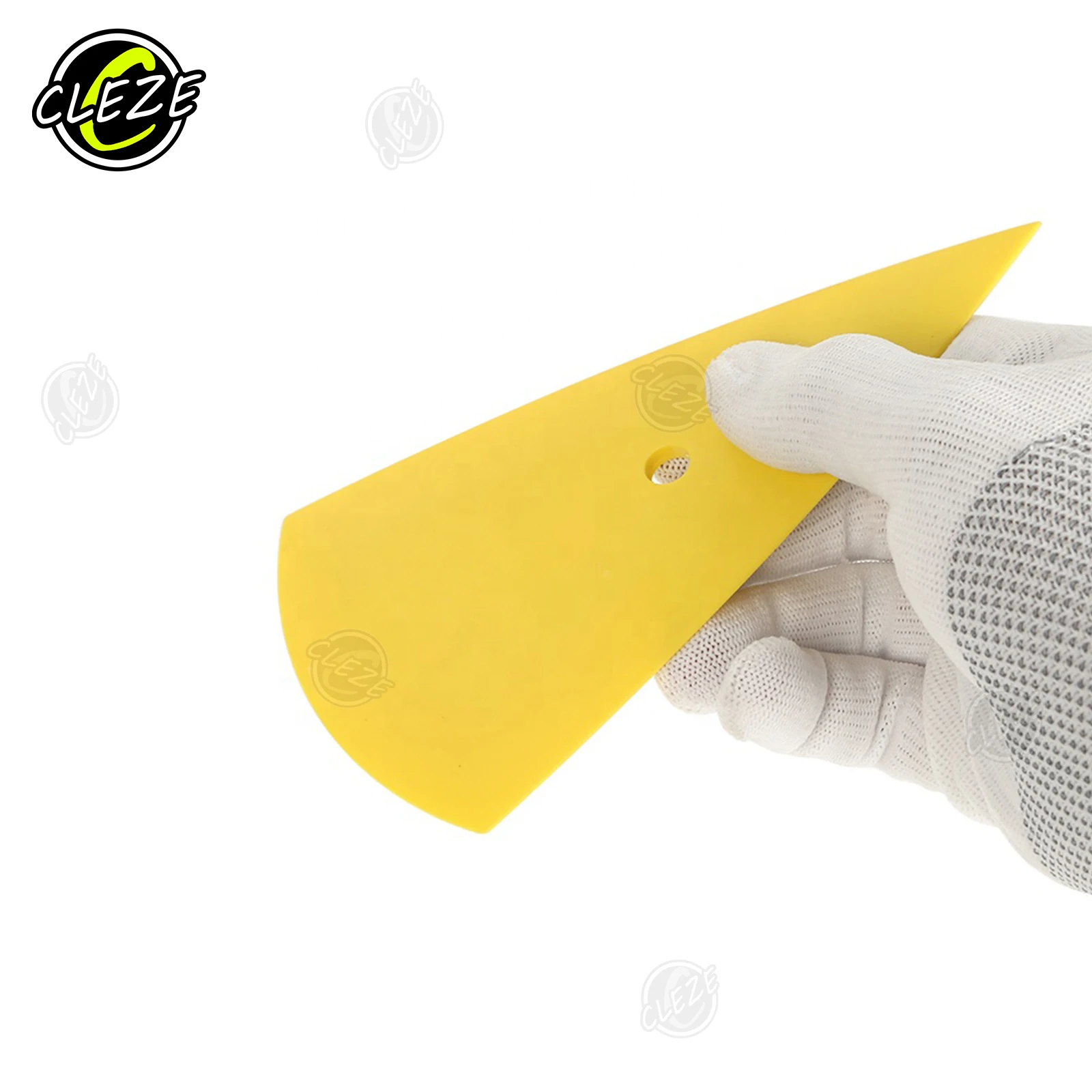 CLEZE Soft Plastic Contour Squeegee for Car Vinyl Wrap PPF Window Glass Tint Film Installation Body Wrapping Tool