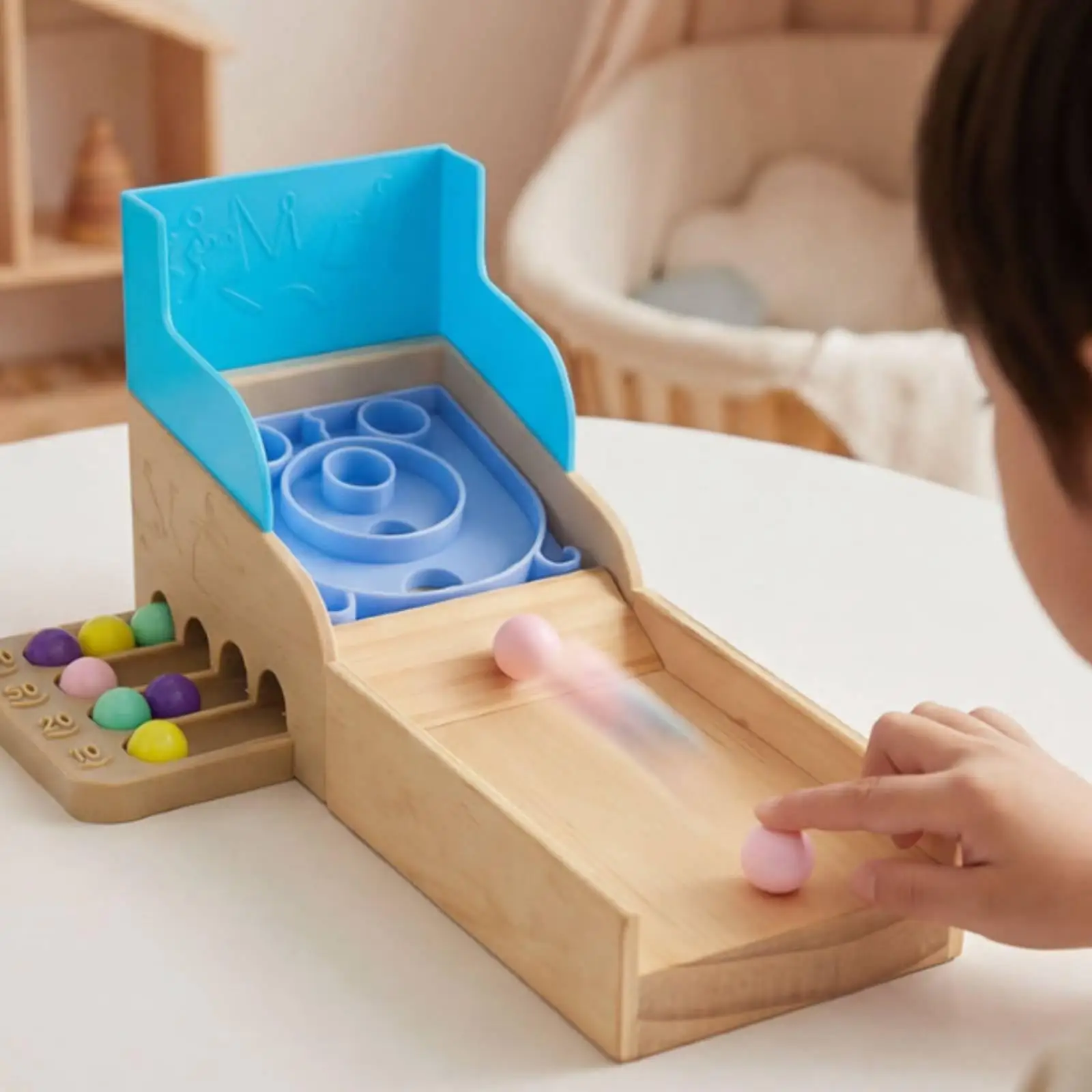 Wooden Marble Toy with Sloped - огляд і ціна Marble Run Set