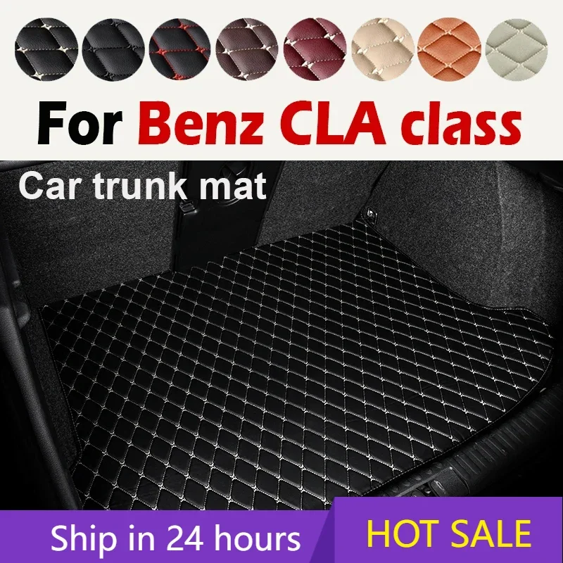 Car trunk mat for Benz CLA class C117 sedan 2013 2014 2015 2016 2017 2018 2019 cargo liner carpet interior accessories cover