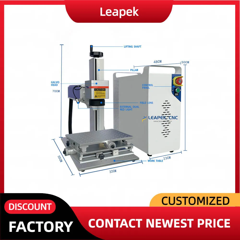 

Popular Fiber 30W 50W Laser Marking Machine Factory Price