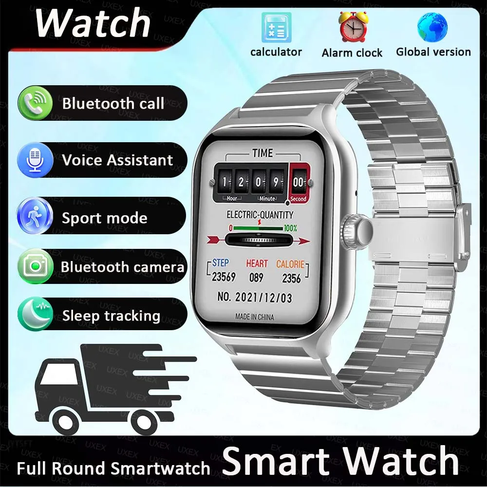 

Смарт-часы Style Plus для мужчин HD, глобальная версия, полноэкранный Bluetooth-вызов, подарок на день Святого Валентина, часы для отслеживания здоровья на заказ, женские часы