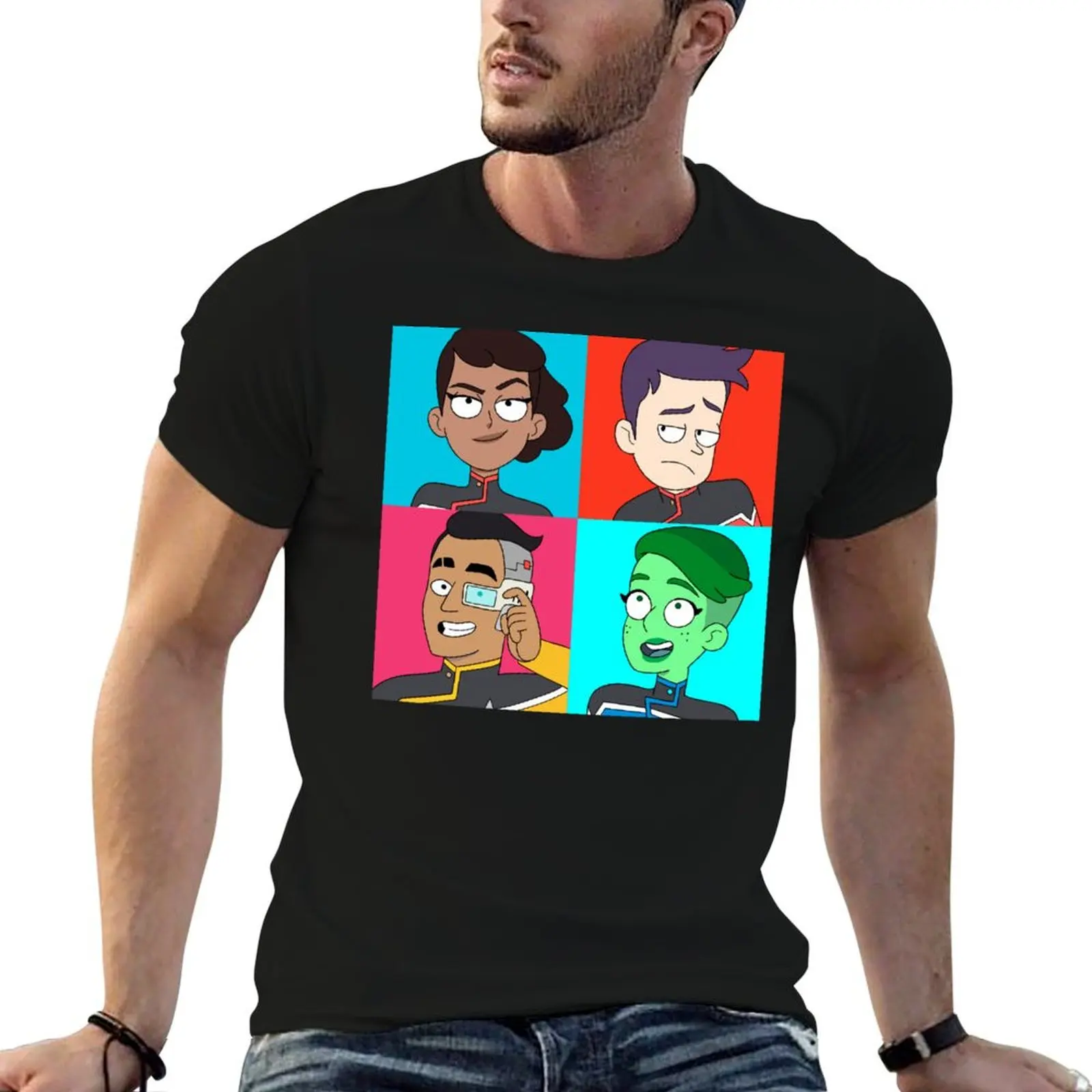Lower Warhol T-Shirt Trendy Pattern T-Shirt for Men