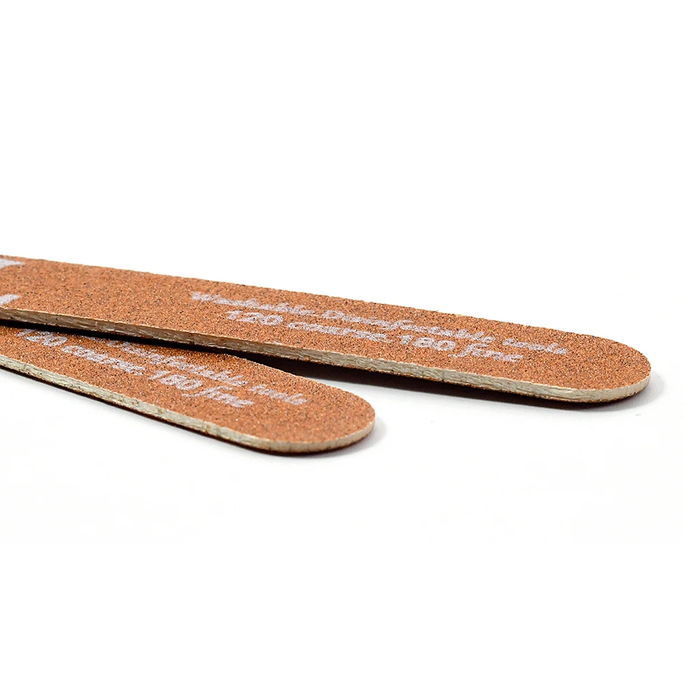 5/10 PCS Bruine Houten Nagelvijlen 120/180 Grit Rechtvormig Wasbaar Gladmakende Nagelranden Professionele Salon Manicure Gereedschap