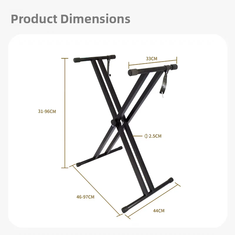 

Adjustable Metal Keyboard Stand Pian Stool Braet for 88 Keys 6 Keys and Piano Universal Stand Guitar Accories