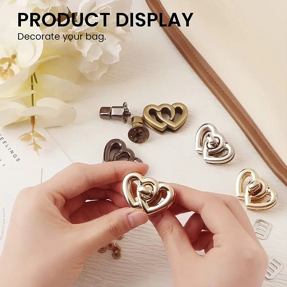 1Pcs Turn Locks Twist Lock for DIY Purses Bags Metal Clasp Handbag Shoulder Bag Purse Bag Accessories Metal Buckle