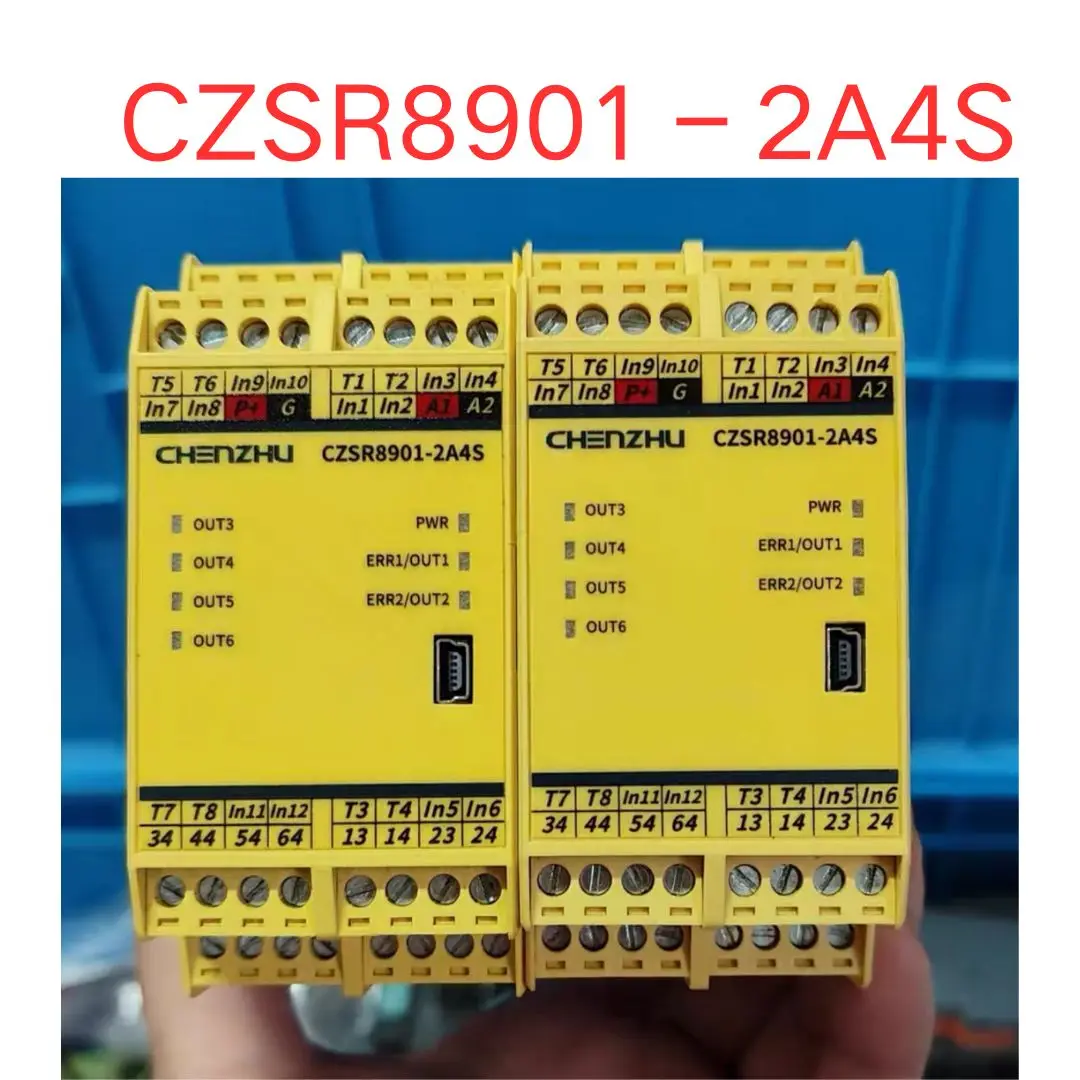 Second-hand test OK CZSR8901-2A4S Safety Control Relay Module Fast Shipping
