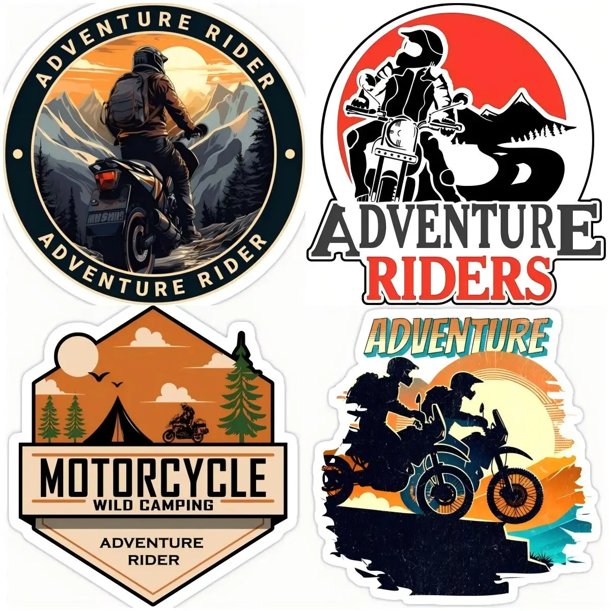 

Adventure Riders Motorcycle Car Sticker Rear Windshield Trunk Decal Vinyl Waterproof Car Accessories