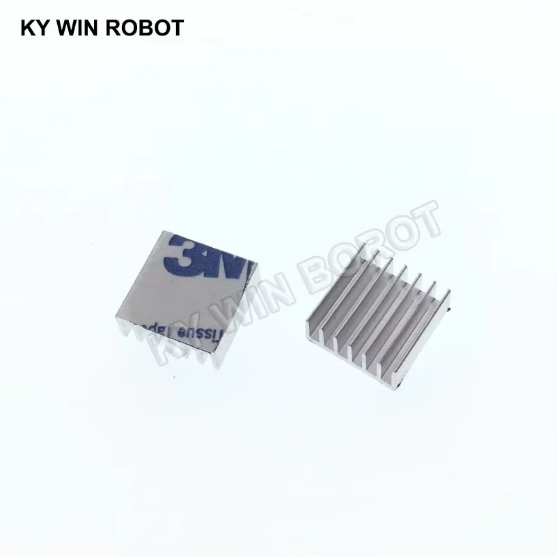 5 pezzi mini adesivo in alluminio radiatore dissipatore di calore dissipatore di calore 14x14x6mm dispositivo di raffreddamento per stampante 3D driver motore passo-passo VGA RAM LED IC