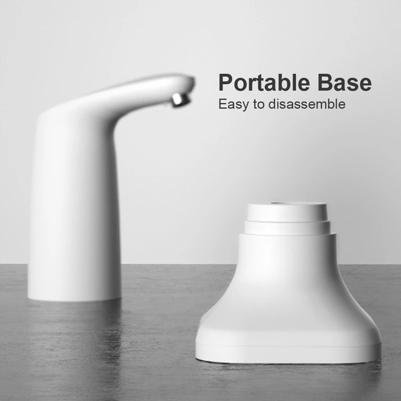 Electric Smart Water Bottle Dispenser Portable Automatic Drinking Water Pump With Base And LED Night Light